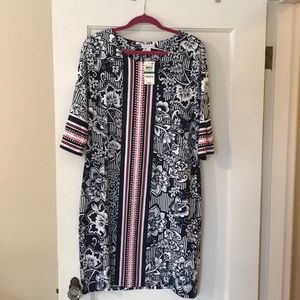 Charter Club Dresses - Very cute navy and pink casual dress Charter Club Dresses - Very cute navy and pink casual dress